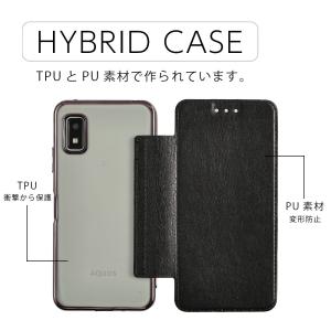 AQUOS wish3 ケース 手帳型 アクオ...の詳細画像3