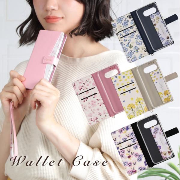 Pixel9a ケース グーグル ピクセル9a 手帳型 花柄ケース Google カバー 耐衝撃 か...