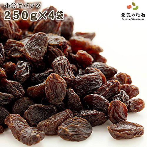 レーズン 無添加 砂糖不使用 ノンオイル 250g×4点 小分け ドライフルーツ カリフォルニア産 ...