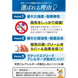 看護師監修 指サック ニトリル製 ラテックスフ...の詳細画像3