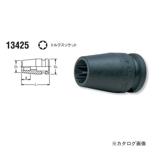 コーケン ko-ken 3/8&quot;(9.5mm) 13425-E8 トルクスインパクトソケット 全長3...