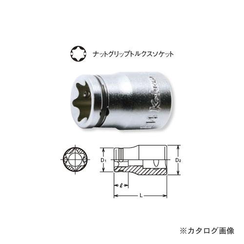 コーケン ko-ken 3/8&quot;(9.5mm) 3425(2B)E12 ナットグリップトルクスソケッ...