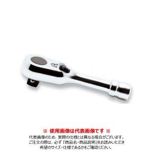 コーケン ko-ken Z-EAL 3/8"(9.5mm)SQ. プッシュボタン式ラチェットハンドル(ショート) 全長100mm 3725ZSB｜kg-maido