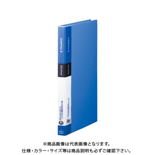 キングジム シンプリーズクリアーファイル40P 青 136SPWアオ