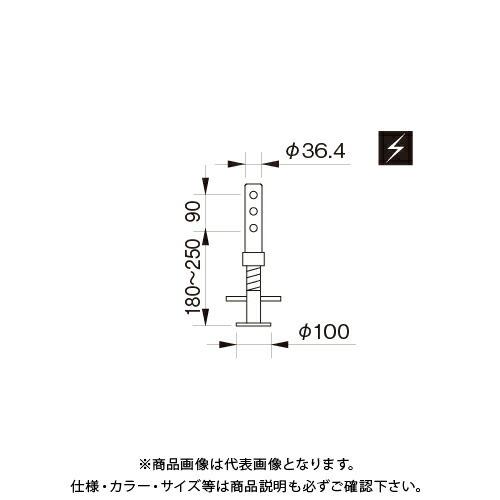 (運賃見積り)(直送品)伊藤製作所 123 伸縮ジャッキ(リベット付) EJ-32