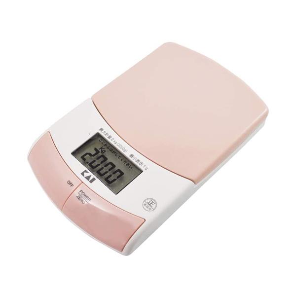 貝印 Kai House SELECT 薄型計量器 2kg ピンク #000DL6337