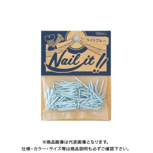 若井産業 NAILIT釘#17×19 100本袋入 ライトブルー NF10020｜kg-maido