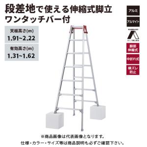 (春市2024) 送料別途 直送品 ハセガワ 長谷川工業 はしご兼用伸縮脚立 RYZ-21c｜kg-maido