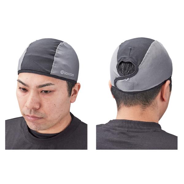 COOLCORE アイスヘルメットインナー フリーサイズ グレー 日本緑十字
