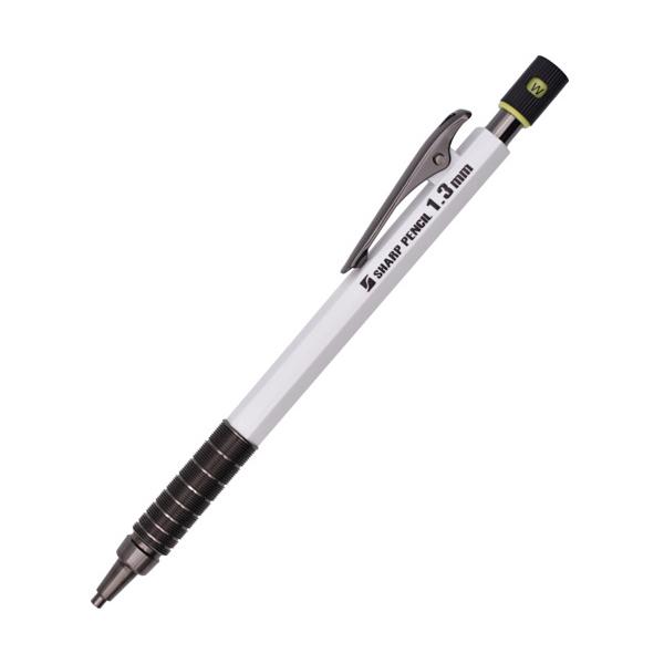 (メール便配送)祥碩堂 麒麟 建築用シャープペンシル 1.3mm 本体 白 140-W