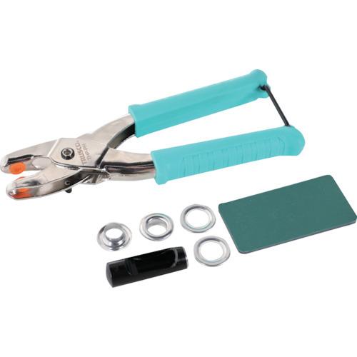 TRUSCO 両面ハトメプライヤーセット プライヤー型 5mmセット(ハトメパンチ本体・アルミハトメ...