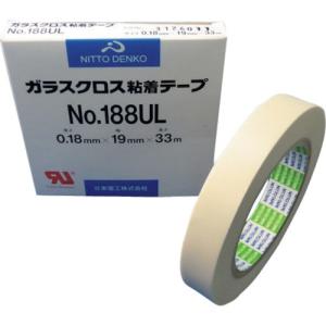 日東 ガラスクロス粘着テープ NO.188UL 0.18mm×19mm×33m 188UL-19｜kg-maido