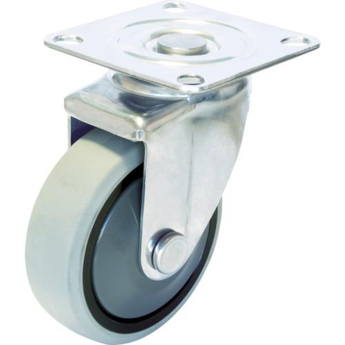 ユーエイ プレート式 自在 ステンレスキャスター ウレタン 車輪径125mm Jタイプ SUS-SJ...