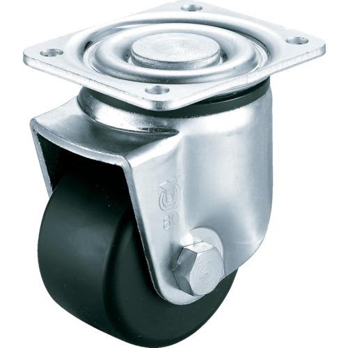 ユーエイ プレート式 自在 低床キャスター モノマーキャストナイロン 車輪径80mm Hタイプ UH...