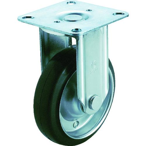 ユーエイ プレート式 固定 キャスター ゴム 車輪径130mm Jタイプ K2/D型 取付寸法80×...