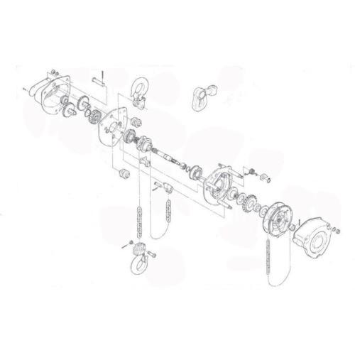 キトー チェーンブロック キトーマイティM3形 CB005用部品 フックラッチ組 C3BA005-1...