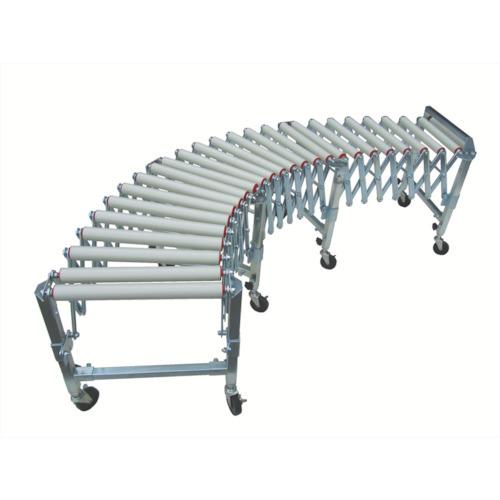 (直送品)三鈴 樹脂ユニバーサル伸縮コンベヤ 400W単列ローラ3スパン U3R38S-40