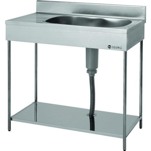 (直送品)アズマ ポ-タブル一槽水切シンク右水槽 800×460×750 EKPM1-800R