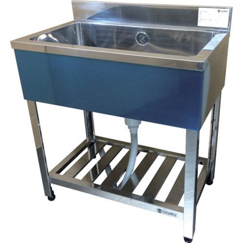 (直送品)アズマ 一槽シンク(ホース付) 900×450×800 KP1-900