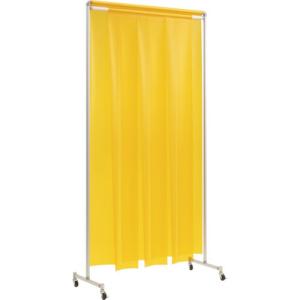 (送料別途)(直送品)吉野 クグレール 遮光用衝立のれん型1×2 キャスター付イエロー YS-12SC-KG-Y