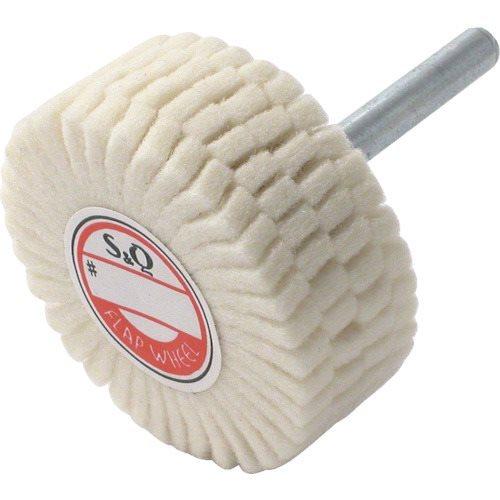 MURAKO 軸付フェルトスリットホイル外径80Φ幅30mm 5個 FSF8030