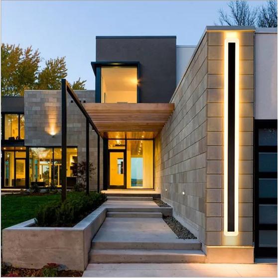 ブラケットライト LED防水外壁照明器具 長80cm ウォールランプ 壁掛けライト シンプル 外灯 ...