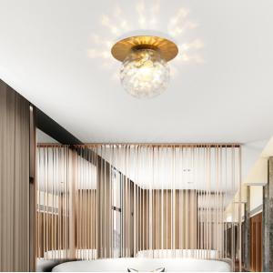 シャンデリア 4灯 ペンダントライト ガラス 真鍮おしゃれ E26 8畳 10畳