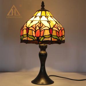 ステンドグラスランプ ローズ 8インチ 卓上ランプ テーブルランプ