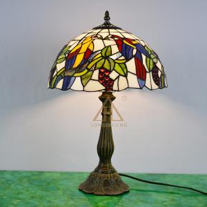 ステンドグラスランプ 蓮の花 16インチ 大型 ティファニーランプ