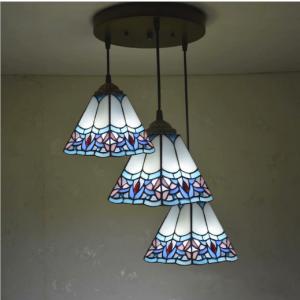 照明器具 レトロ 中華 和風 ペンダントライト ステンドグラス ガラス