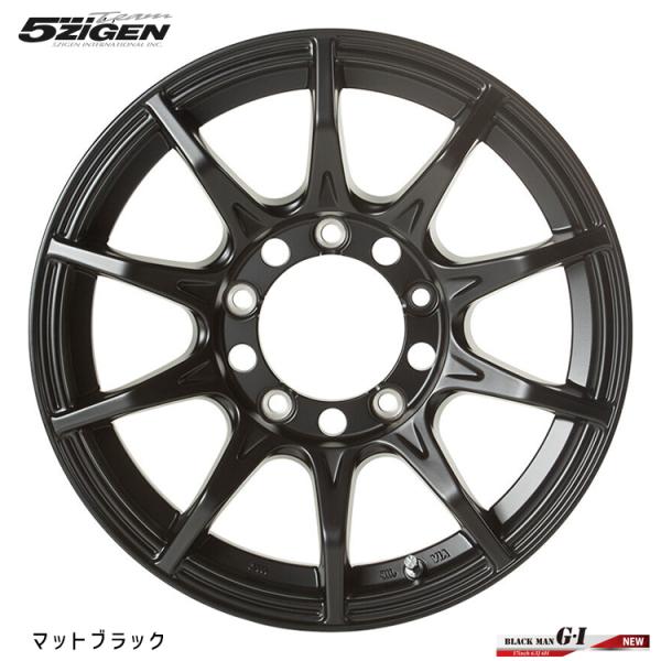 送料無料 ゴジゲン BLACK-MAN G・I 5.5J-16 +20 5H-139.7 (16イン...