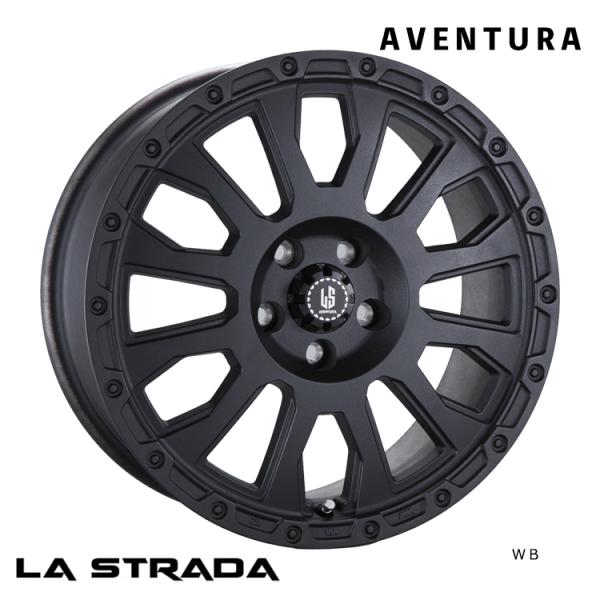 送料無料 ラストラーダ LA-STRADA AVENTURA (WB) 7.5J-17 +50 5H...