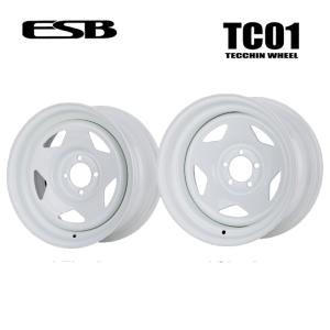 バリ溝 TC01 15インチ 6j+30 pcd100 4穴 15インチ 4H100 6J+30 4穴 1本 ESB CLS TC01 鉄ちん テッチン スチール