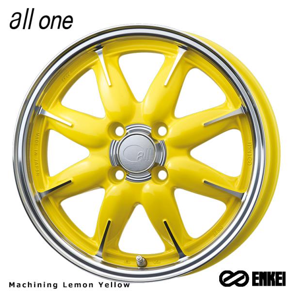 送料無料 エンケイ all one (M/Y) 5J-14 +45 4H-100 (14インチ) 4...