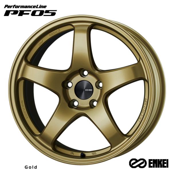 17インチ 5H114.3 9J 9J+40 5穴 ホイール 【1本単品 新品】 Gold (G) ...
