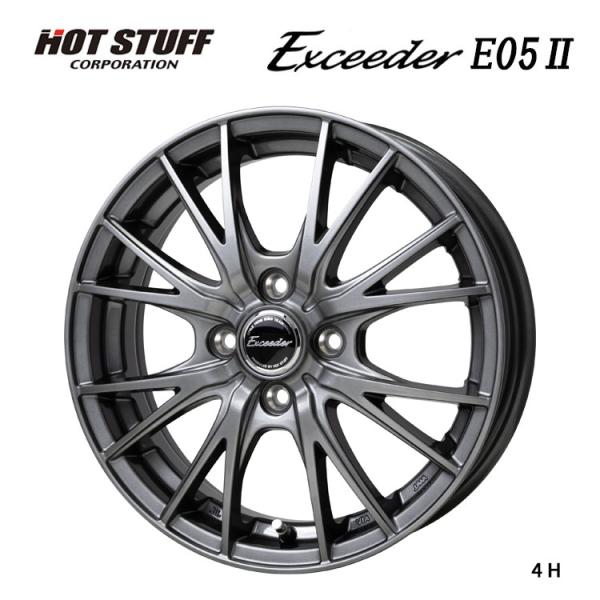 送料無料 ホットスタッフ Exceeder E05II 5J-14 +38 4H-100 (14イン...