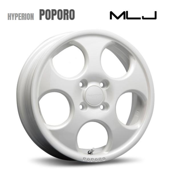 送料無料 MLJ HYPERION POPORO 4.5J-15 +45 4H-100 (15インチ...