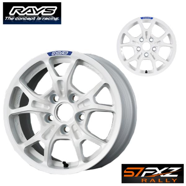 送料無料 レイズ 57FXZ RALLY 7J-15 +35 5H-114.3 (15インチ) 5H...