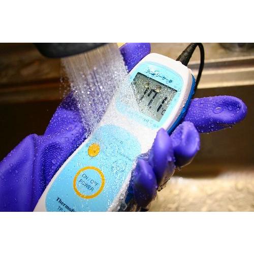サニタリーサーモTP-100MR　防水ハンディ温度計（TSP-100標準センサ付き）