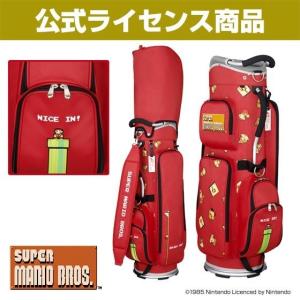 スーパーマリオブラザーズ ゴルフ キャディバッグ 美品！ 任天堂（Nintendo） ゴルフ キャラクター キャディバッグ スーパー