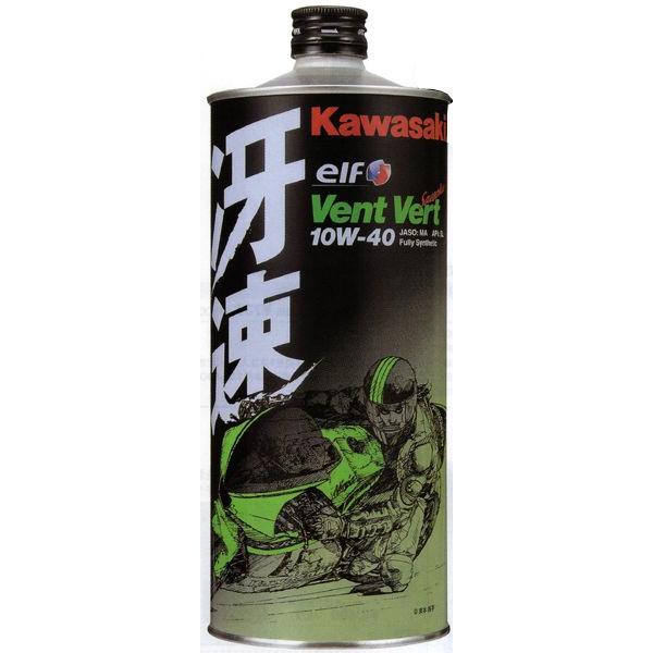 Kawasaki elf　ヴァン・ヴェール　「冴速(サイソク)」　SL10W-40　１リットル缶（２...