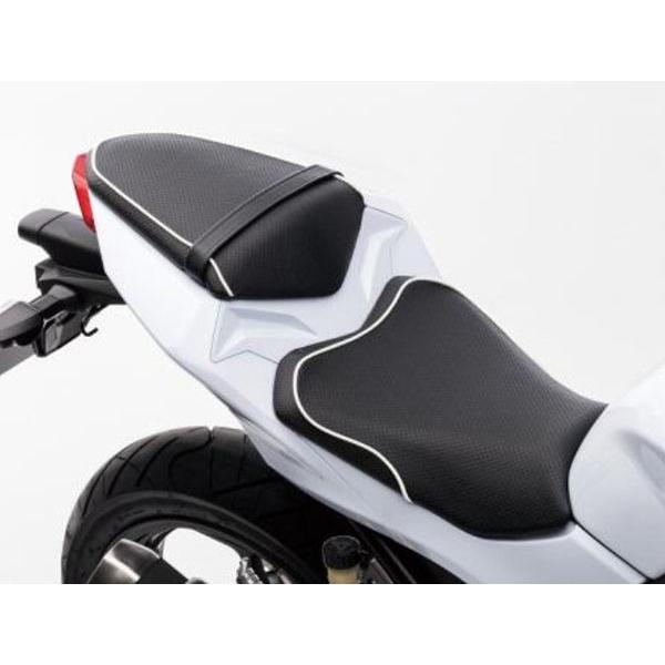 Kawasaki Ninja250('13-) 専用カスタムシート　パイピングホワイト KTA015...