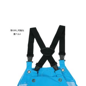 RA-98 サロペット前開きタイプ ホワイト ...の詳細画像1