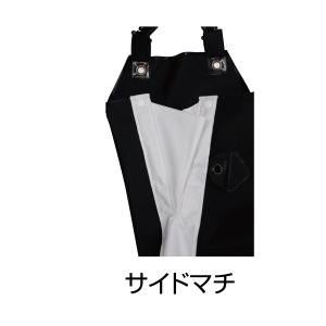 RA-54 サロペット前開きタイプ ブラック ...の詳細画像1