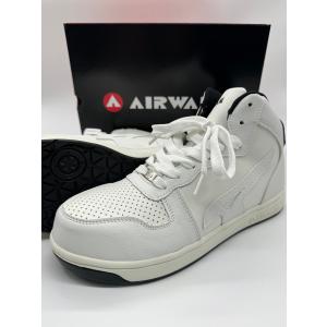 AIRWALK エアウォーク AW-641 ホワイト ベーシックウォーク ミッド 耐滑底 超軽量 樹脂先芯 安全靴 ユニワールド 25〜28cm セーフティシューズ