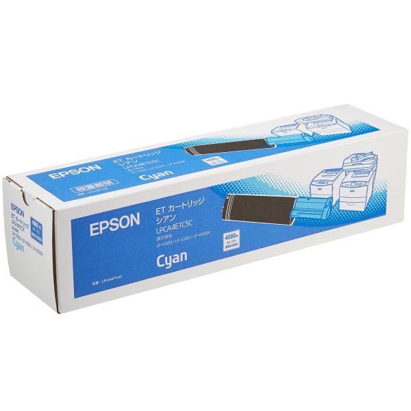 EPSON ETカートリッジ LPCA4ETC5C シアン 4,000ページ LP-A500/A50...