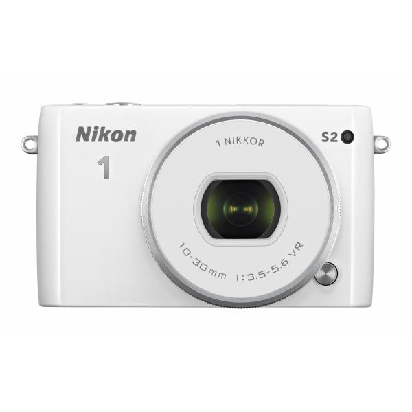 Nikon ミラーレス一眼 Nikon1 S2 標準パワーズームレンズキット ホワイト S2PLKW...