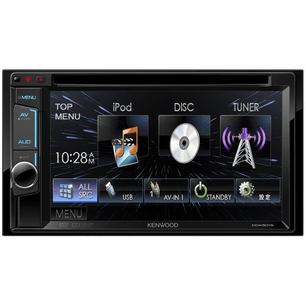 KENWOOD MP3/WMA/AAC/WAV対応DVD/CD/USBレシーバー DDX3015