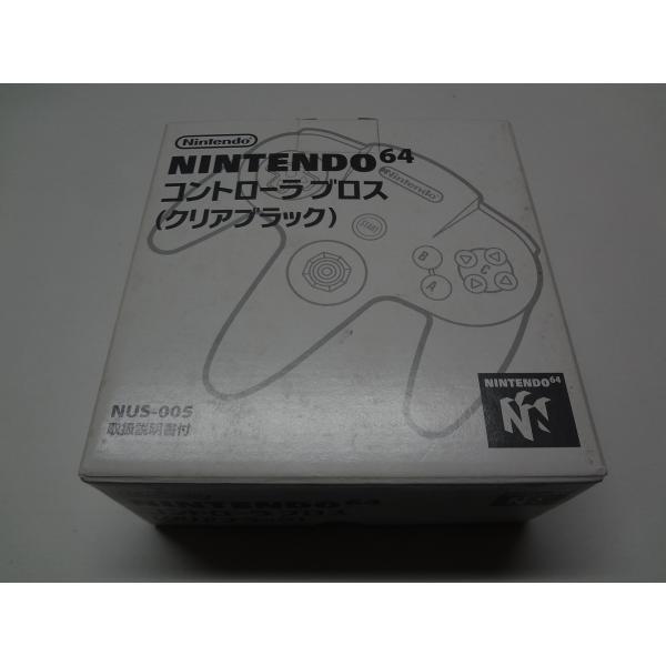 NINTENDO 64 コントローラーブロス　クリアブラック