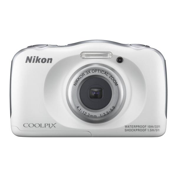 Nikon デジタルカメラ S33 防水 1317万画素 S33 ホワイト S33WH